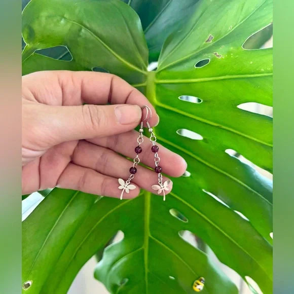 Garnet Earrings - Picture 2 of 3